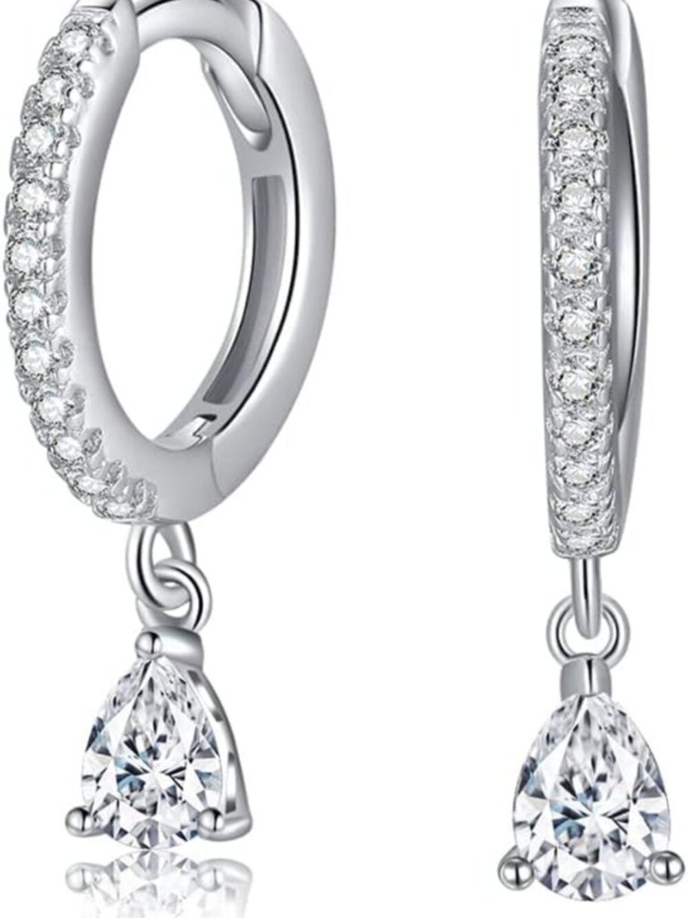 Dainty Gold Plated Huggie Hoop Earrings with Charms - Pearl, Moon, Butterfly